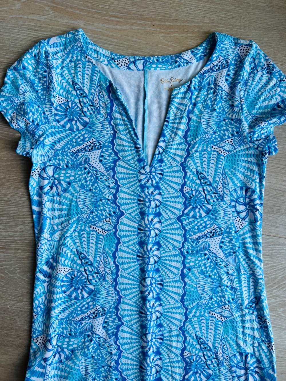 Lilly Pulitzer Sophiletta Shell-Print Maxi Dress UPF 50